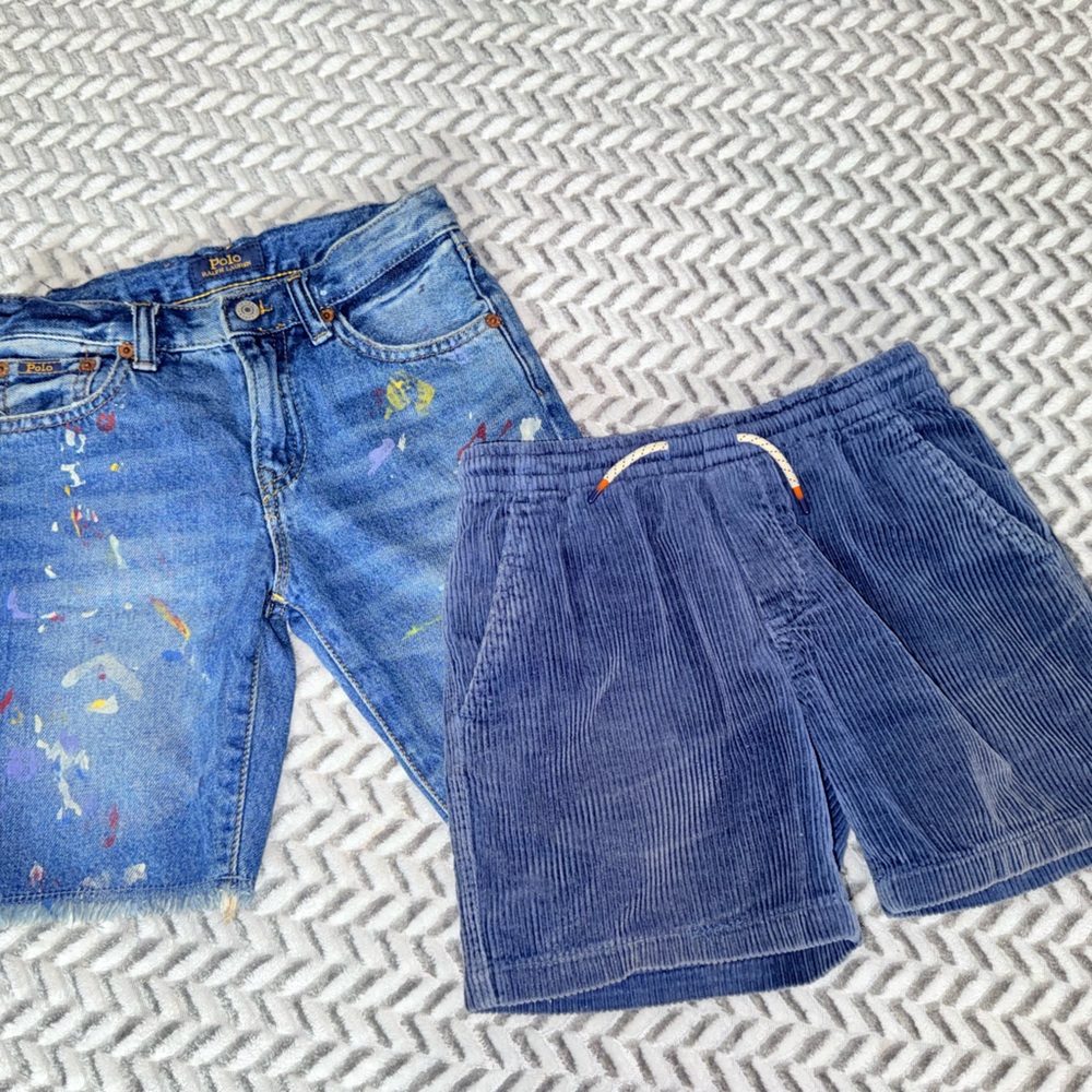 Polo by Ralph Lauren Blue Denim and Corduroy Shorts